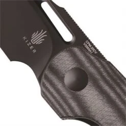 Kizer 3569A1 October Linerlock Knife Blk Micarta -Kizer Sales Store 158473