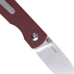 Kizer 3525S1 Yorkie Linerlock Red Micarta -Kizer Sales Store 165723