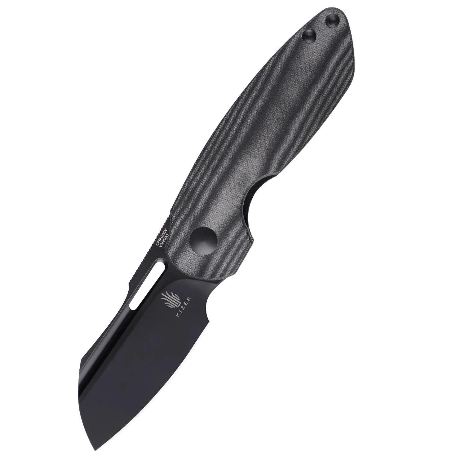 Kizer October Micarta Black V3569A1 (2.9" Black) 3 Kizer October Micarta Black V3569A1 (2.9" Black)
