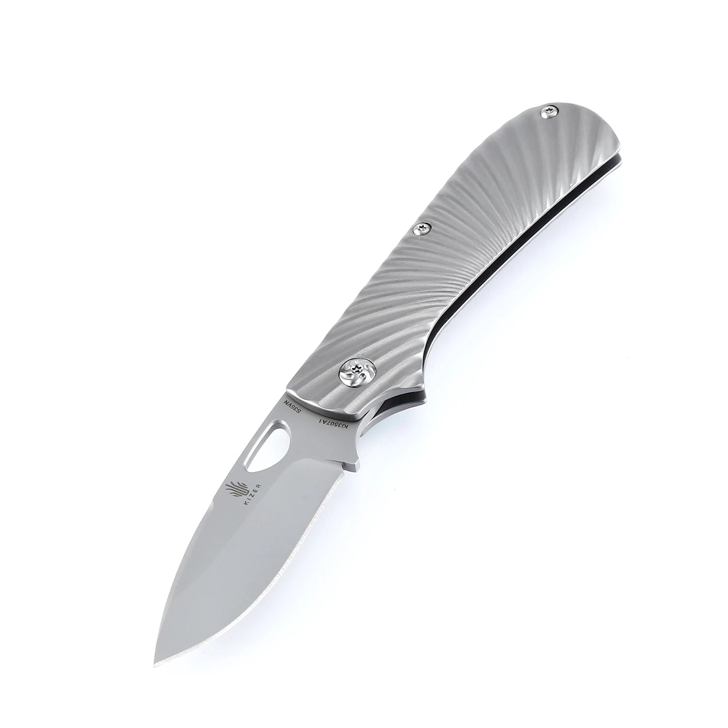 Kizer Zipslip Titanium Gray Ki3507 (2.84" Stonewash) 3 Kizer Zipslip Titanium Gray Ki3507 (2.84" Stonewash)