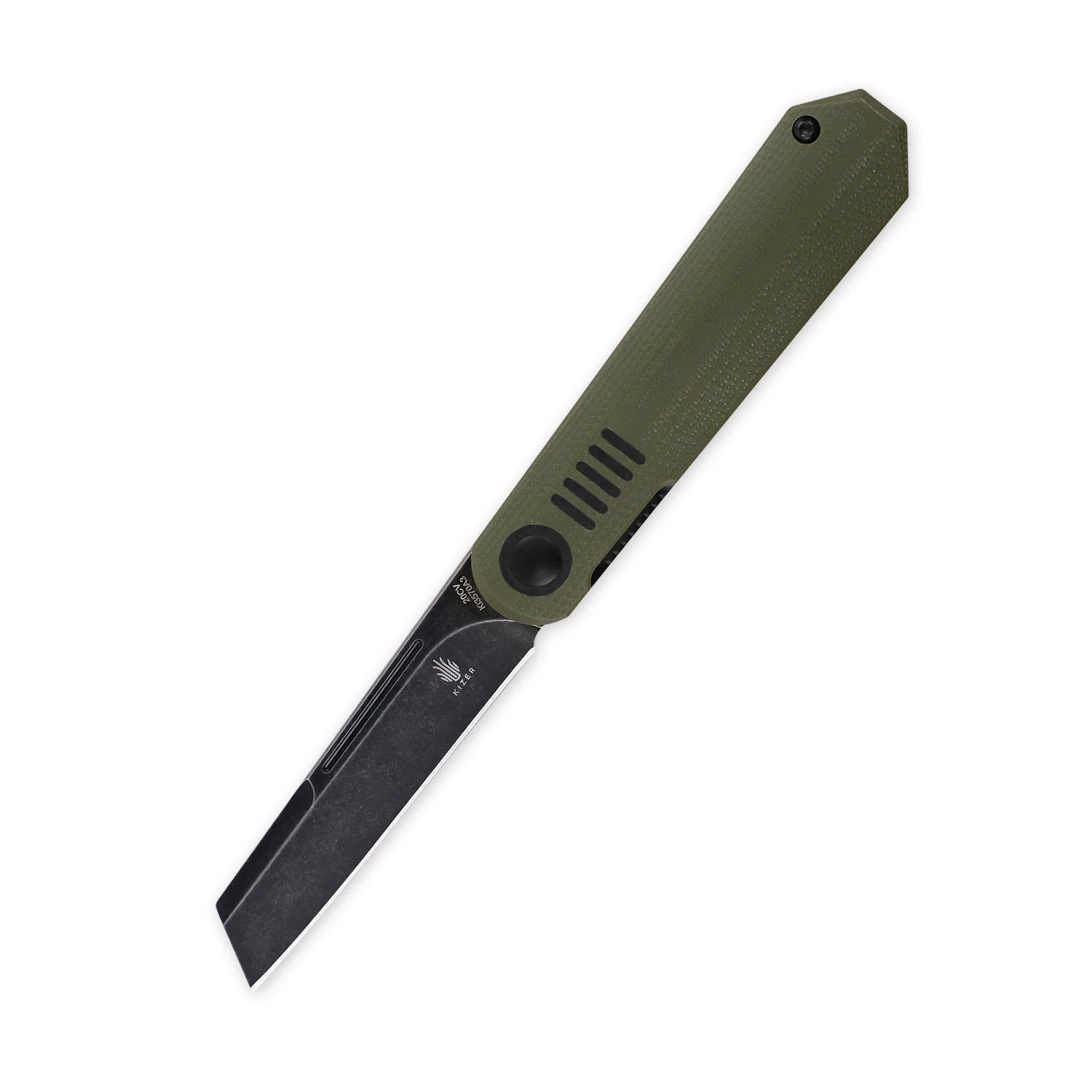 Kizer Lundquist De L'Orme Liner Lock Knife Green G-10 Ki3570A3 (2.9" SW) 3 Kizer Lundquist De L'Orme Liner Lock Knife Green G-10 Ki3570A3 (2.9" SW)