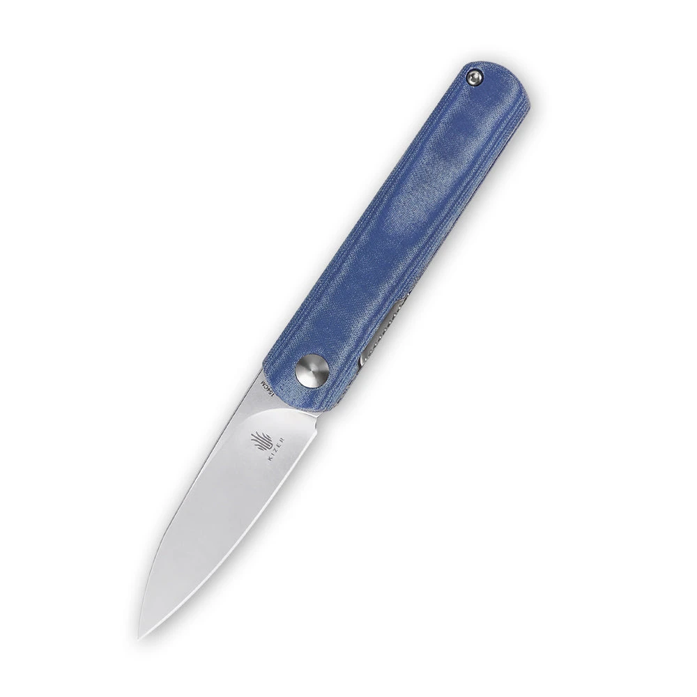 Kizer Feist Blue Denim Micarta V3499C1 (2.8" Stonewash) 3 Kizer Feist Blue Denim Micarta V3499C1 (2.8" Stonewash)