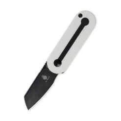 Kizer Sales Store 23 Kizer Azo/Liz Mini Bay Detent Slip Joint Knife White&Black G-10 Ki2583A1 (1.9" Satin)