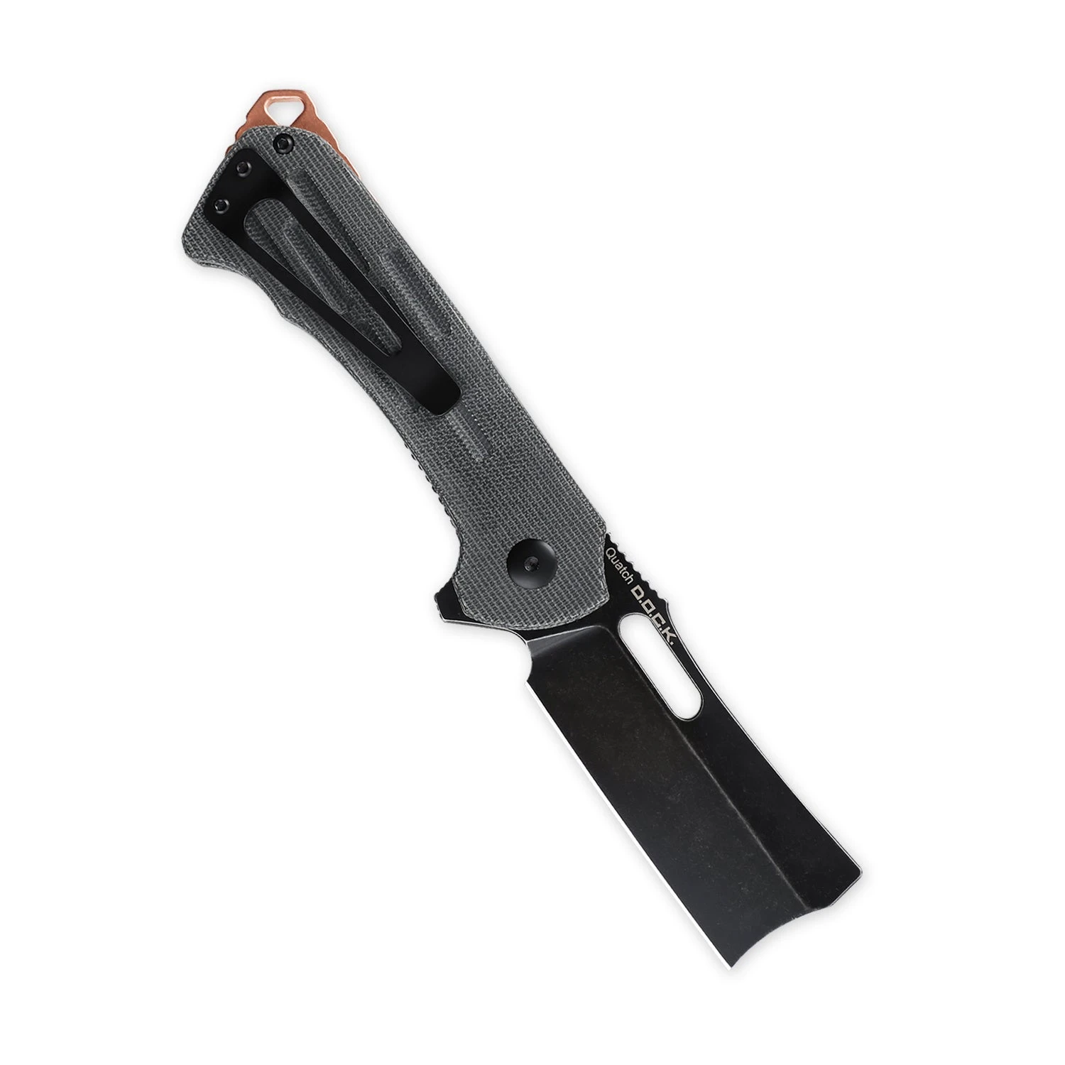 Kizer D.O.C.K. Quatch Cleaver Liner Lock Knife Black Micarta V3574N1 (2.875" Stonewash) 4 Kizer D.O.C.K. Quatch Cleaver Liner Lock Knife Black Micarta V3574N1 (2.875" Stonewash) - Image 2