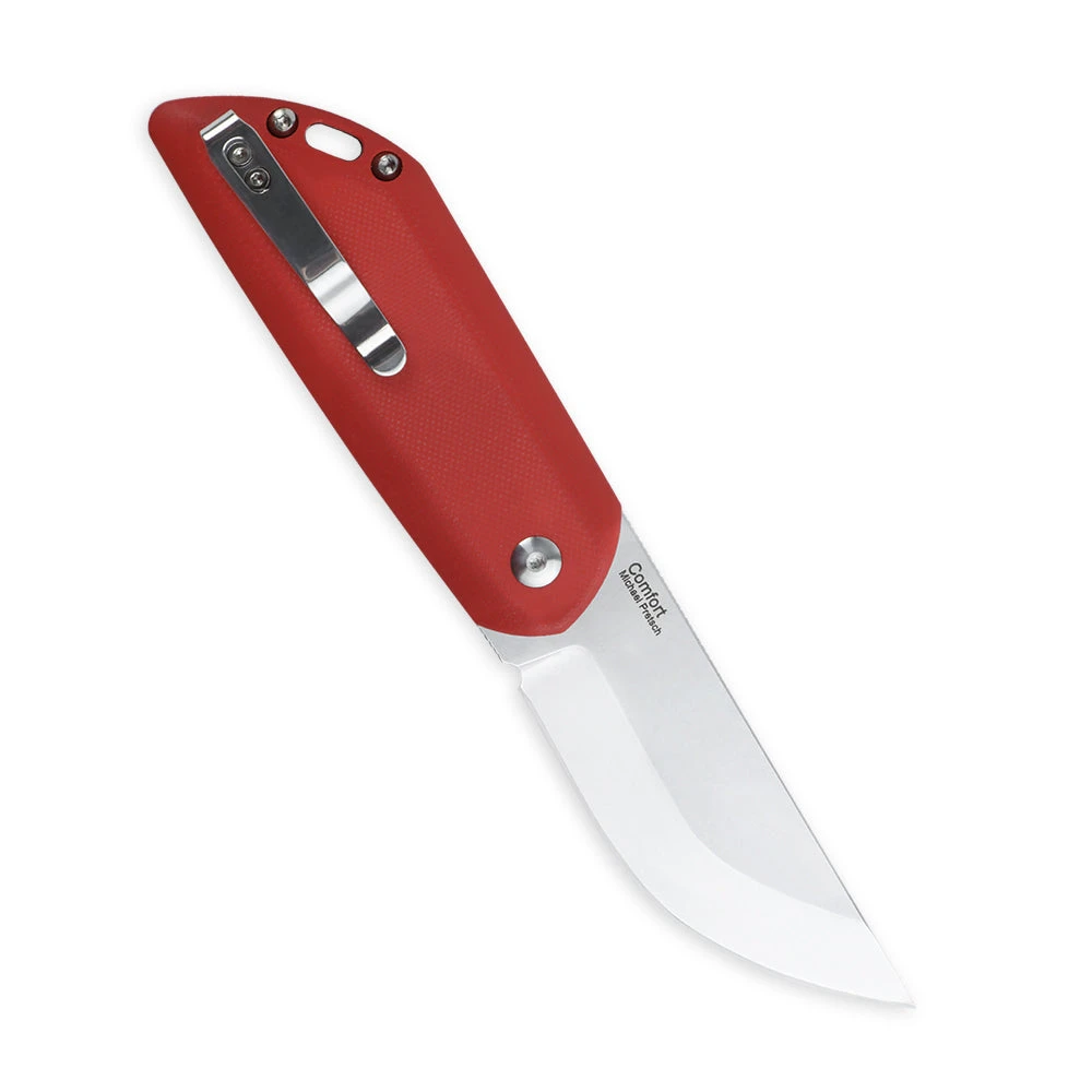 Kizer Michael Pretsch Comfort Liner Lock Knife Red G-10 V4559C1 (3.27" Stonewashed) 4 Kizer Michael Pretsch Comfort Liner Lock Knife Red G-10 V4559C1 (3.27" Stonewashed) - Image 2
