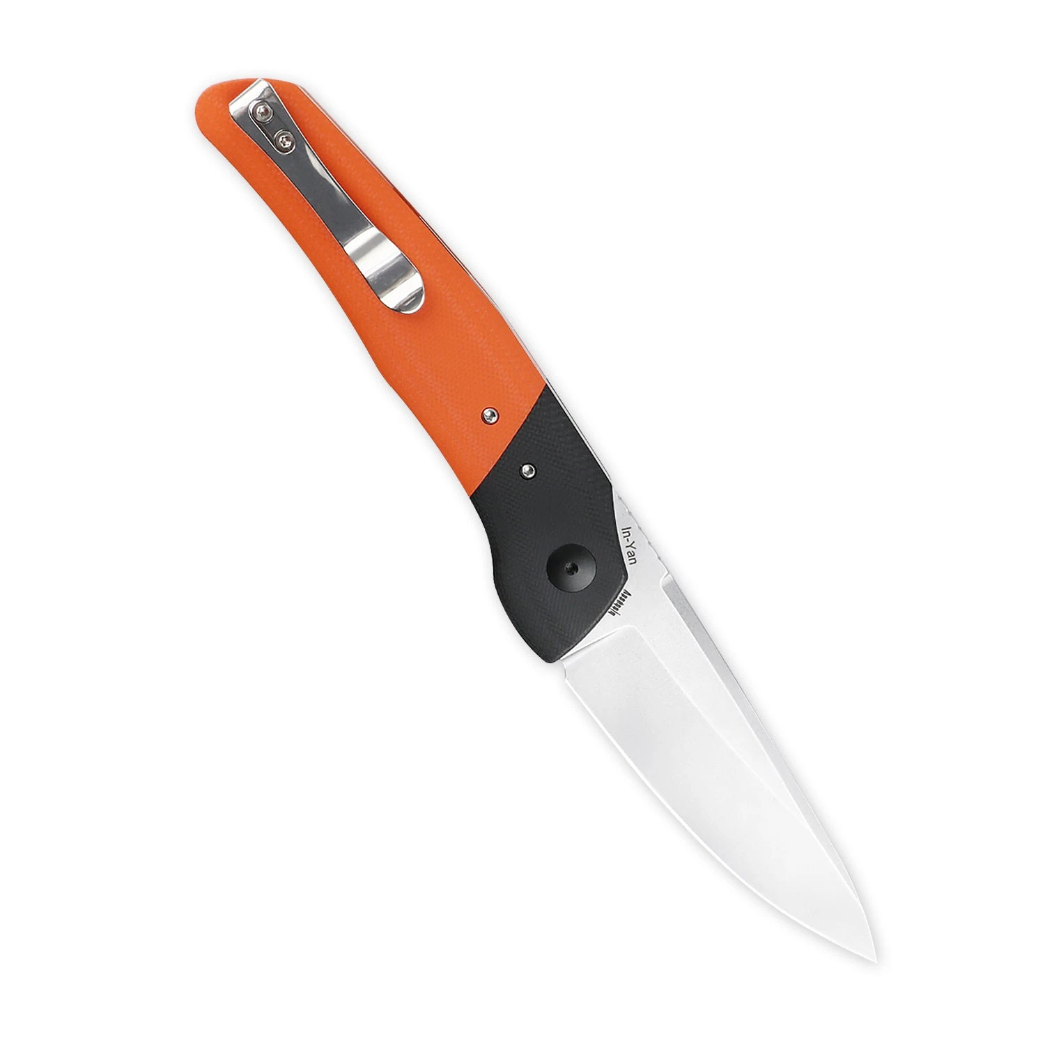 Kizer Arsenyan In-Yan Liner Lock Knife Orange G-10 V4573N2 (3.9" Satin) 4 Kizer Arsenyan In-Yan Liner Lock Knife Orange G-10 V4573N2 (3.9" Satin) - Image 2