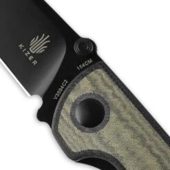 Kizer Rapids Black And Green G10 & Micarta V3594C2 (3.46'' Black Coated) -Kizer Sales Store 1 4 564eff11 60bd 4903 bc7f c334d29fd918
