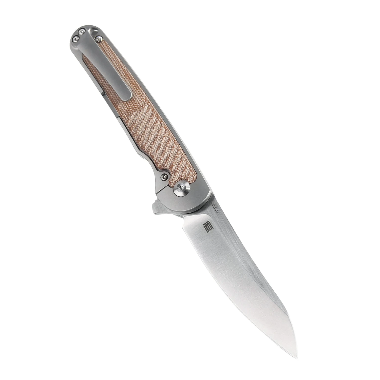Kizer Clutch Micarta Tan Ki4556A3 (3.39" Satin) 4 Kizer Clutch Micarta Tan Ki4556A3 (3.39" Satin) - Image 2