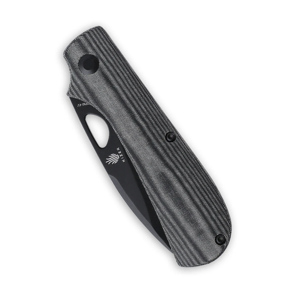 Kizer Vagnino Zipslip Micarta Black V3507N4(2.83" Black Coated ) 8 Kizer Vagnino Zipslip Micarta Black V3507N4(2.83" Black Coated ) - Image 6