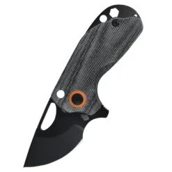 Kizer Catshark Titanium/Micarta Black V2561N2(1.9" Satin)