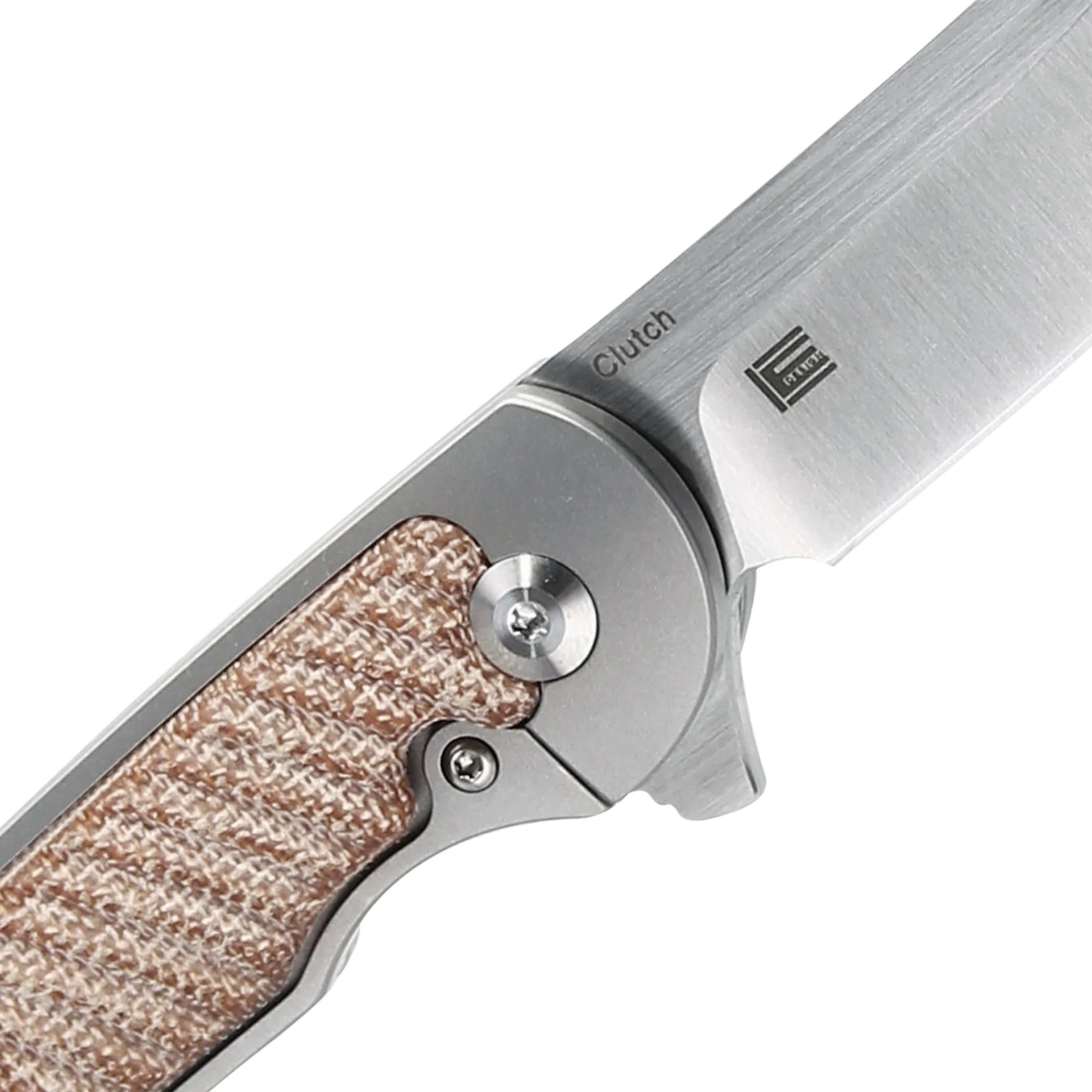 Kizer Clutch Micarta Tan Ki4556A3 (3.39" Satin) 6 Kizer Clutch Micarta Tan Ki4556A3 (3.39" Satin) - Image 4