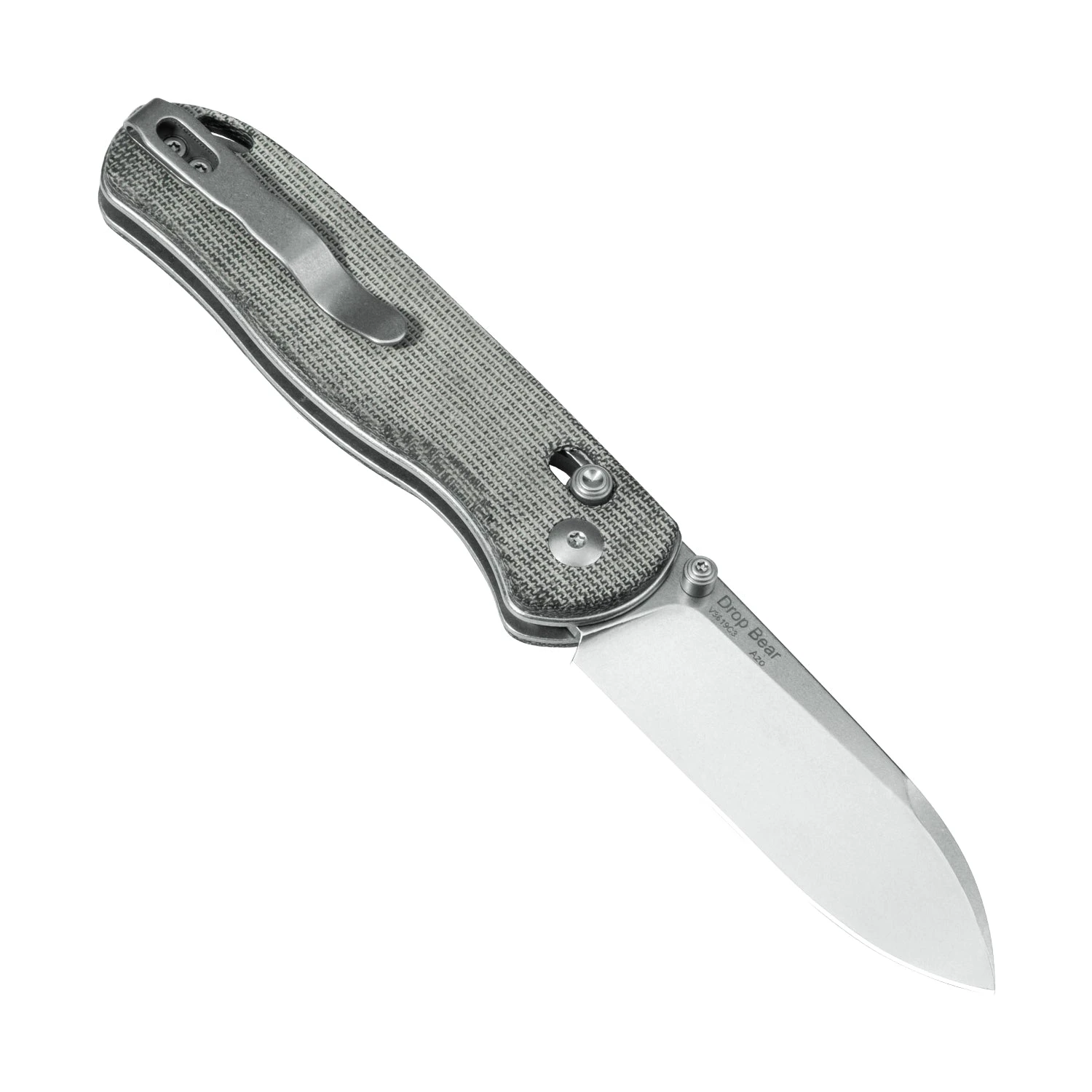 Kizer Drop Bear 154CM Blade Micarta Handle V3619C3 (2.99" Stonewashed) 4 Kizer Drop Bear 154CM Blade Micarta Handle V3619C3 (2.99" Stonewashed) - Image 2
