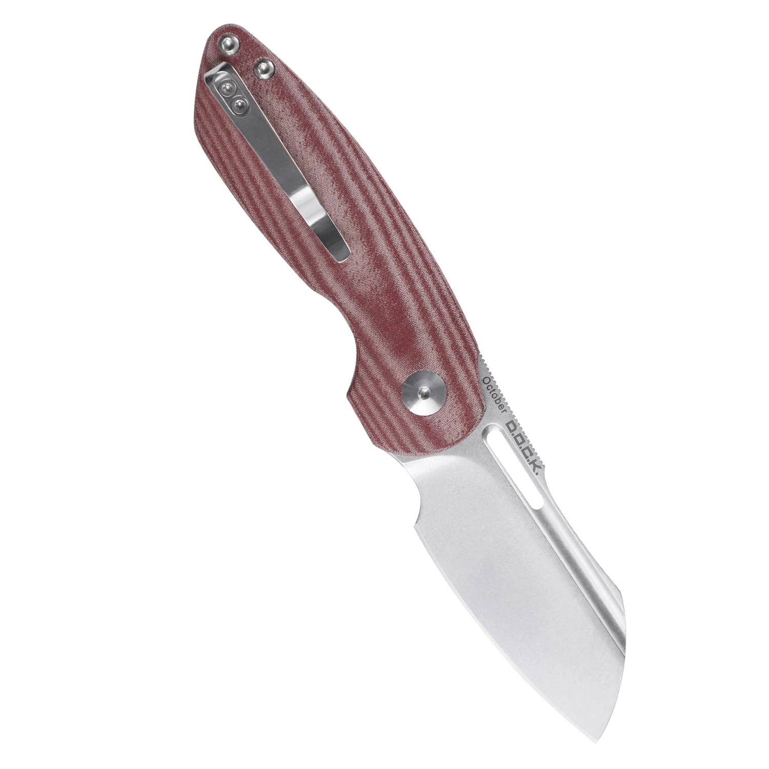 Kizer October Micarta Red V3569A2 (2.9" Stonewash) 4 Kizer October Micarta Red V3569A2 (2.9" Stonewash) - Image 2