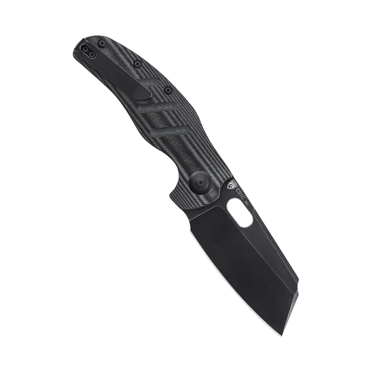 Kizer Sheepdog C01c(XL) Black Micarta Handle V5488C5 (3.95" Black Stonewash) 4 Kizer Sheepdog C01c(XL) Black Micarta Handle V5488C5 (3.95" Black Stonewash) - Image 2