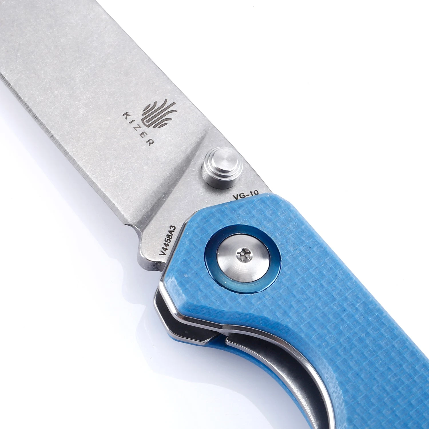 Kizer Begleiter G10 Blue V4458A3 (3.5" Stonewash) 5 Kizer Begleiter G10 Blue V4458A3 (3.5" Stonewash) - Image 3