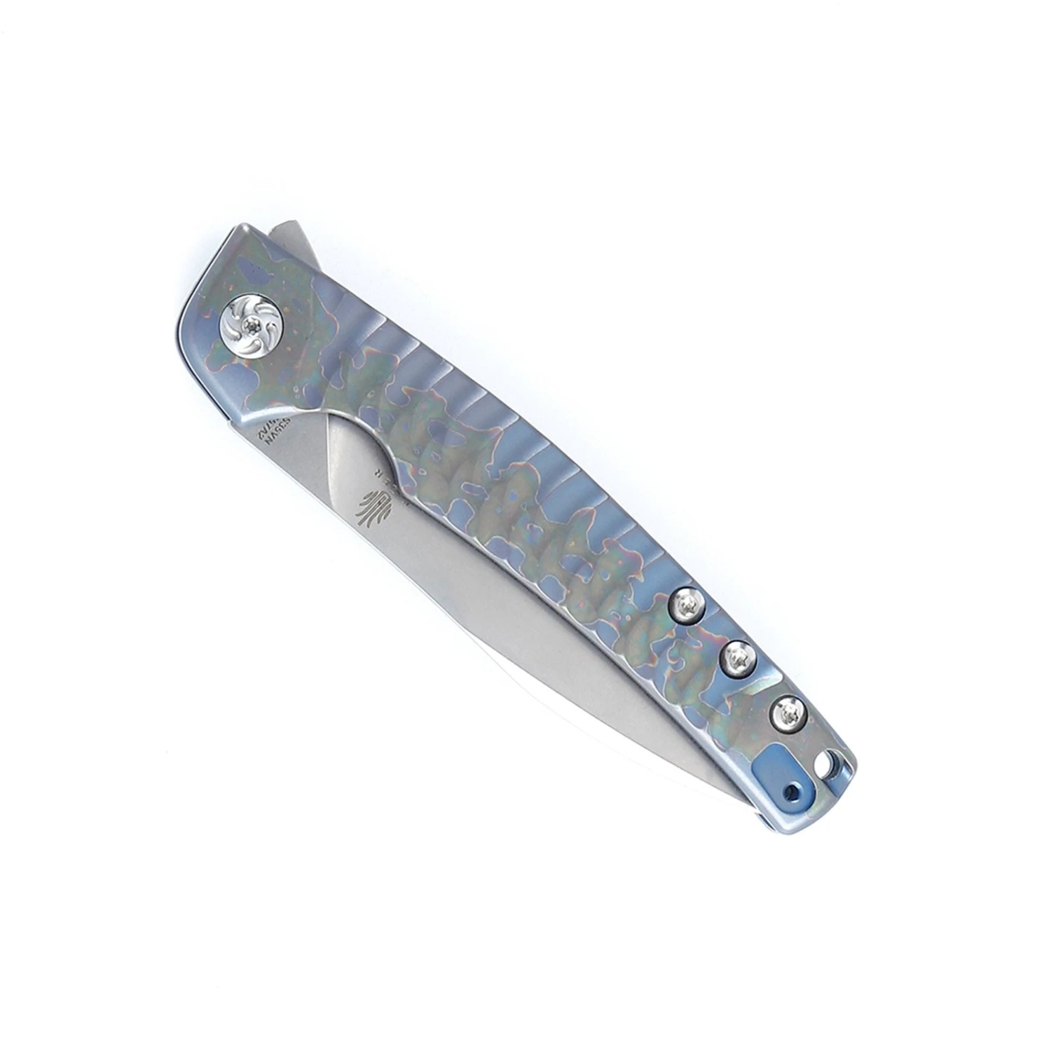 Kizer Splinter Titanium Blue Ki3457A2 (3.375" Stonewash) 8 Kizer Splinter Titanium Blue Ki3457A2 (3.375" Stonewash) - Image 6