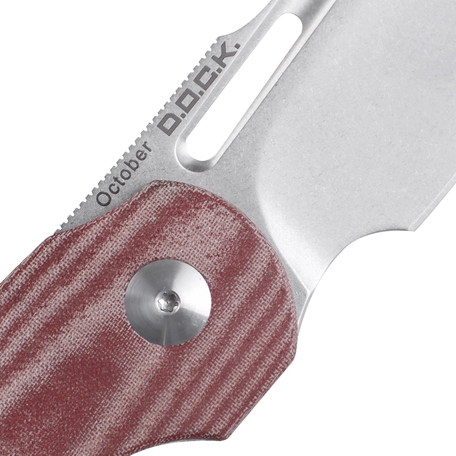 Kizer October Micarta Red V3569A2 (2.9" Stonewash) 6 Kizer October Micarta Red V3569A2 (2.9" Stonewash) - Image 4