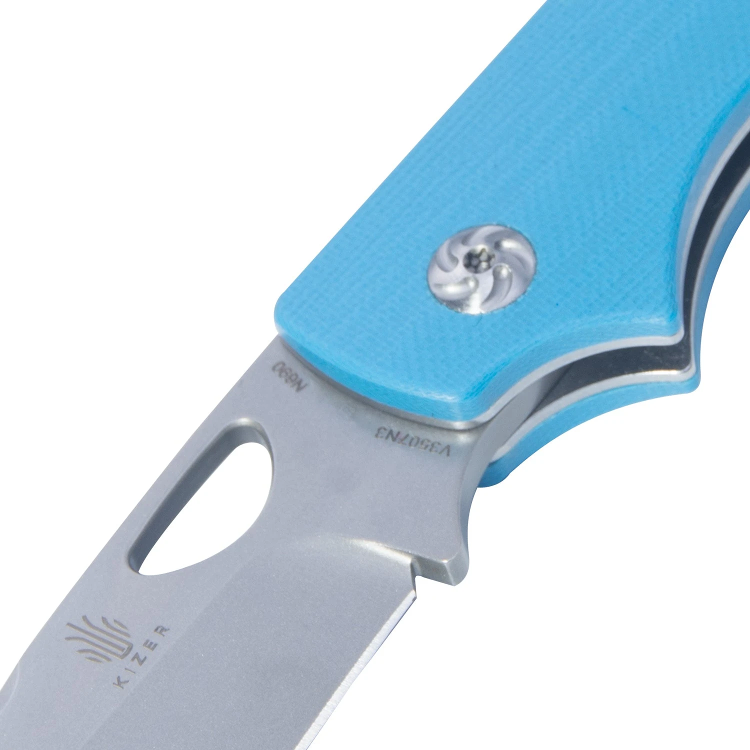 Kizer ZipslipG-10Blue V3507N3 (2.83" Stonewashed) 5 Kizer ZipslipG-10Blue V3507N3 (2.83" Stonewashed) - Image 3