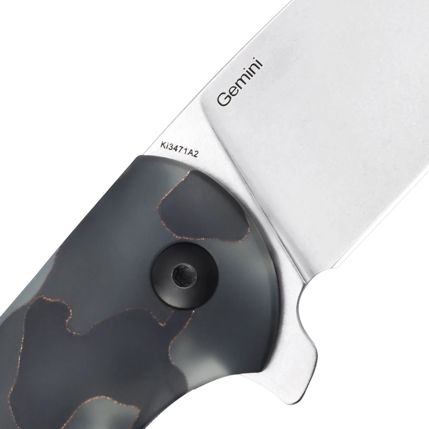 Kizer Gemini S35VN Blade Raffir Handle Ki3471A2 (3.12" Stonewash) 6 Kizer Gemini S35VN Blade Raffir Handle Ki3471A2 (3.12" Stonewash) - Image 4