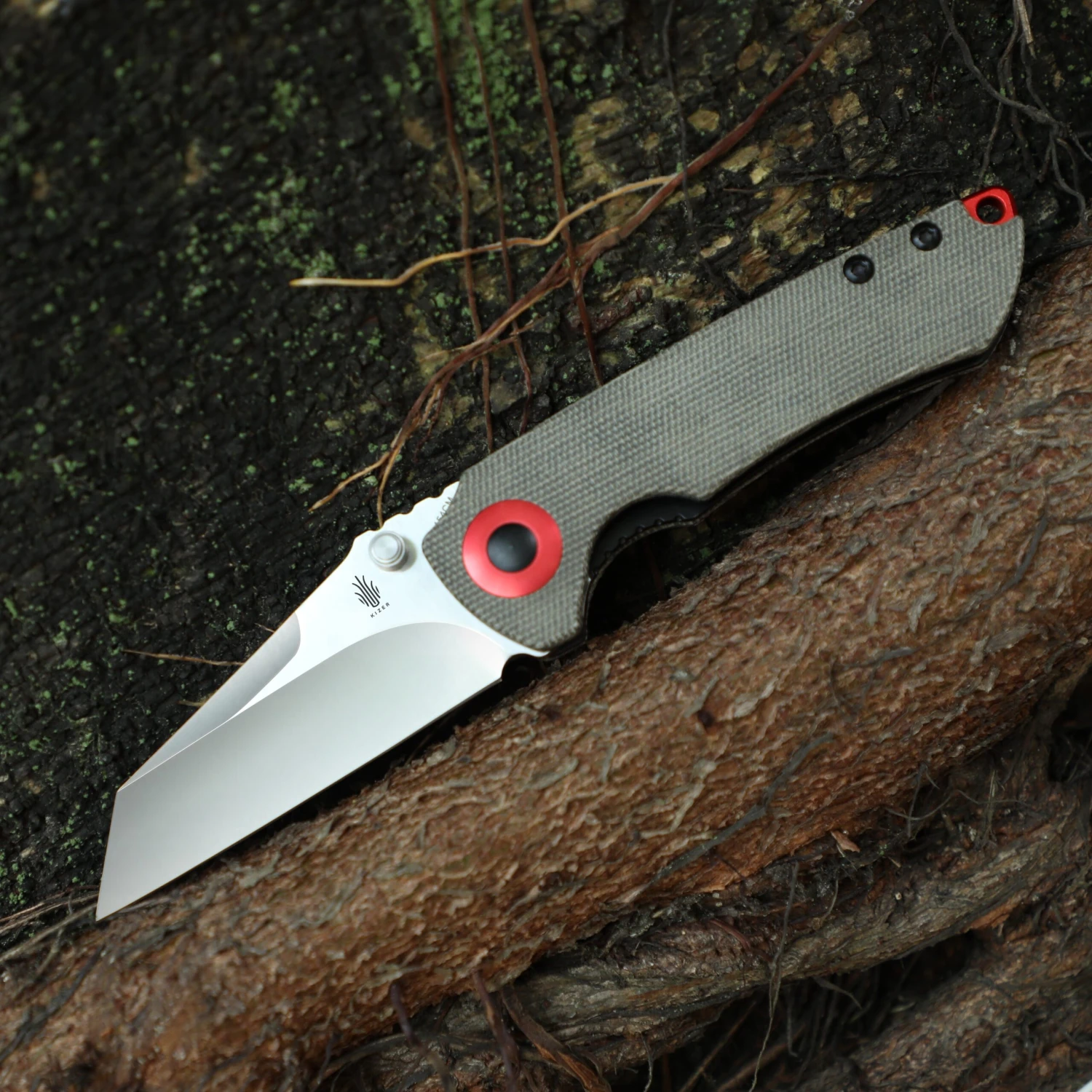 Kizer Critical Mini Liner Lock Knife Green Micarta V3508C1 (3" Satin) 4 Kizer Critical Mini Liner Lock Knife Green Micarta V3508C1 (3" Satin) - Image 2