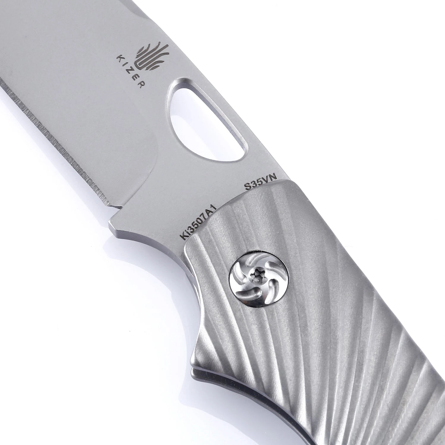 Kizer Zipslip Titanium Gray Ki3507 (2.84" Stonewash) 5 Kizer Zipslip Titanium Gray Ki3507 (2.84" Stonewash) - Image 3