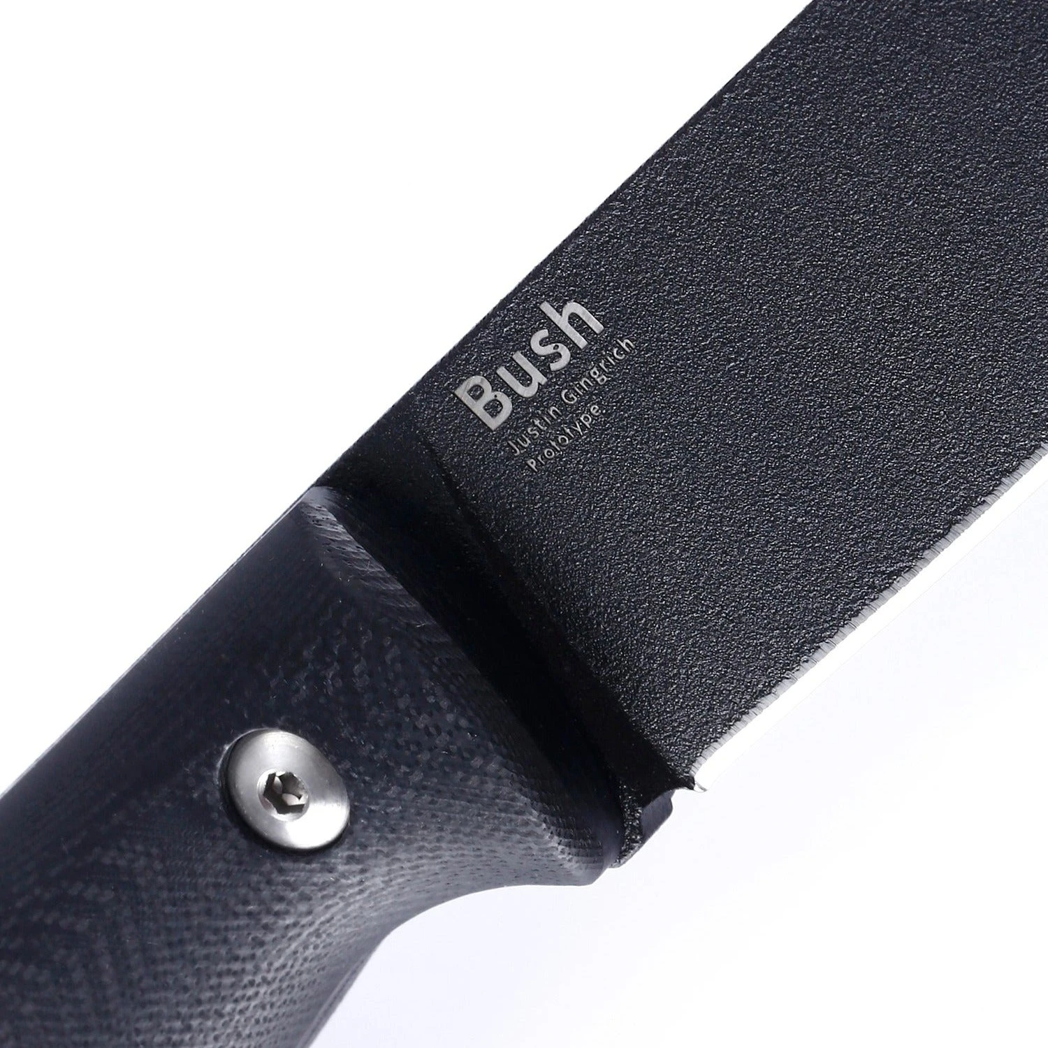 Kizer Bush Fixed Blade Knife Black G-10 Black 1034A1 (4.76'') 6 Kizer Bush Fixed Blade Knife Black G-10 Black 1034A1 (4.76'') - Image 4