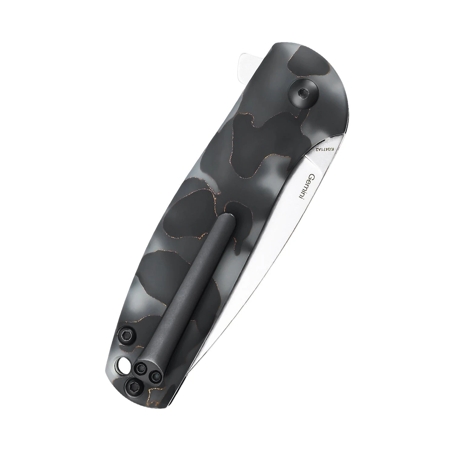 Kizer Gemini S35VN Blade Raffir Handle Ki3471A2 (3.12" Stonewash) 8 Kizer Gemini S35VN Blade Raffir Handle Ki3471A2 (3.12" Stonewash) - Image 6