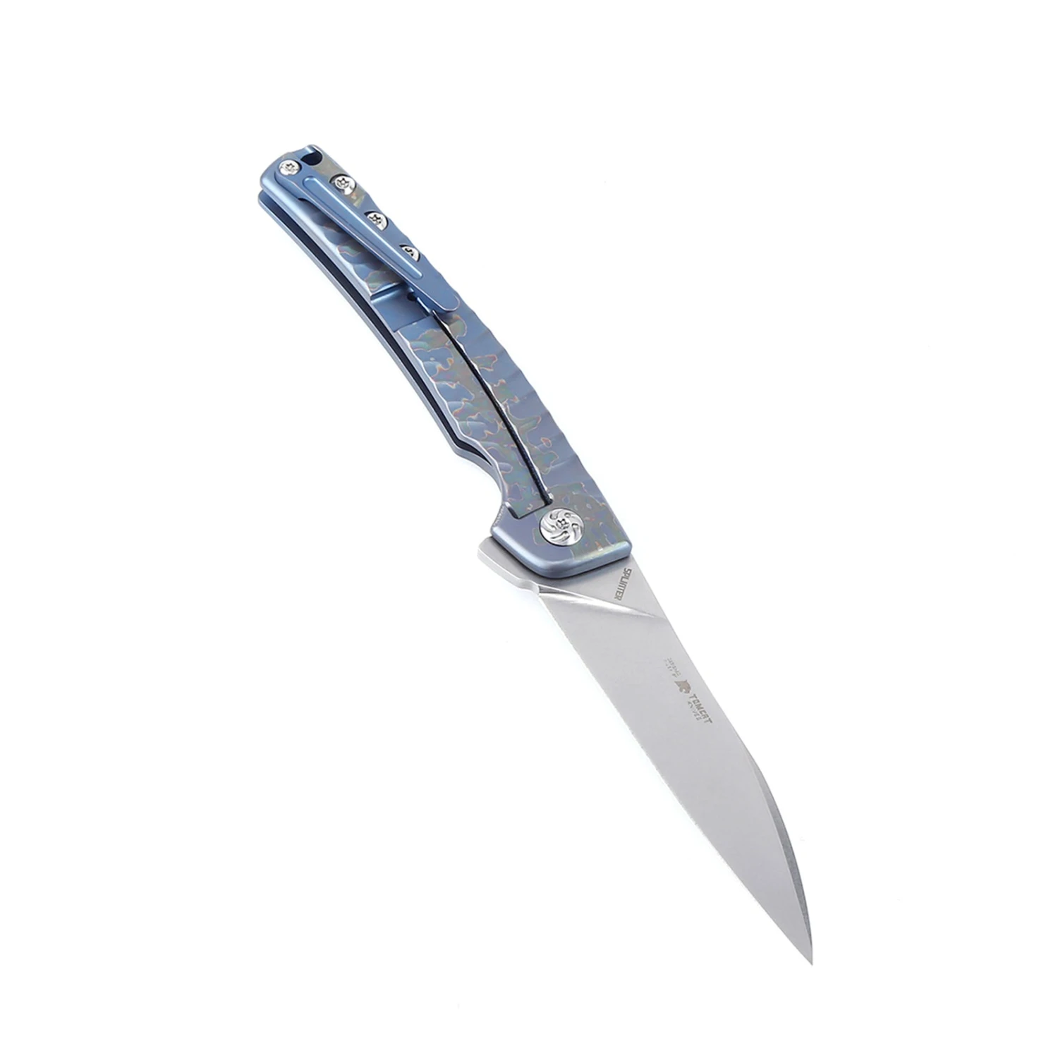 Kizer Splinter Titanium Blue Ki3457A2 (3.375" Stonewash) 4 Kizer Splinter Titanium Blue Ki3457A2 (3.375" Stonewash) - Image 2