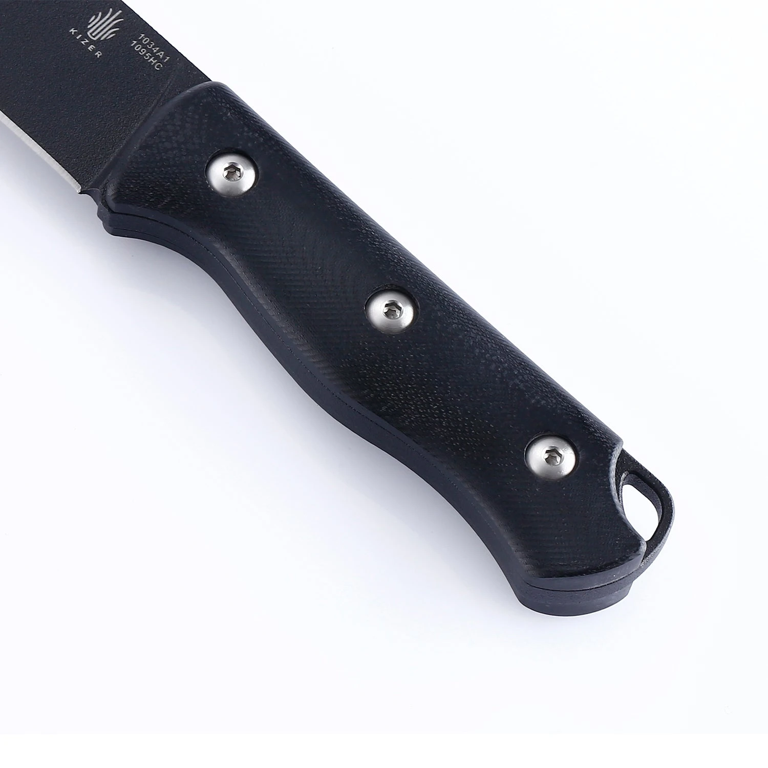 Kizer Bush Fixed Blade Knife Black G-10 Black 1034A1 (4.76'') 8 Kizer Bush Fixed Blade Knife Black G-10 Black 1034A1 (4.76'') - Image 6