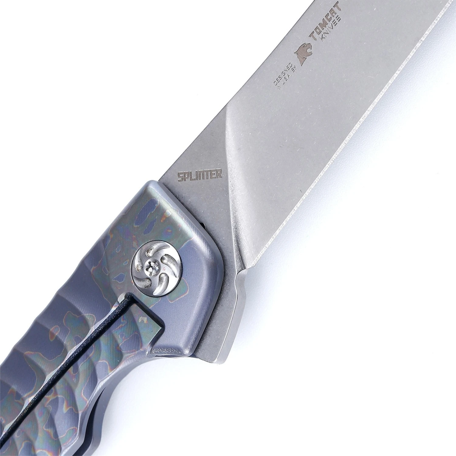 Kizer Splinter Titanium Blue Ki3457A2 (3.375" Stonewash) 6 Kizer Splinter Titanium Blue Ki3457A2 (3.375" Stonewash) - Image 4