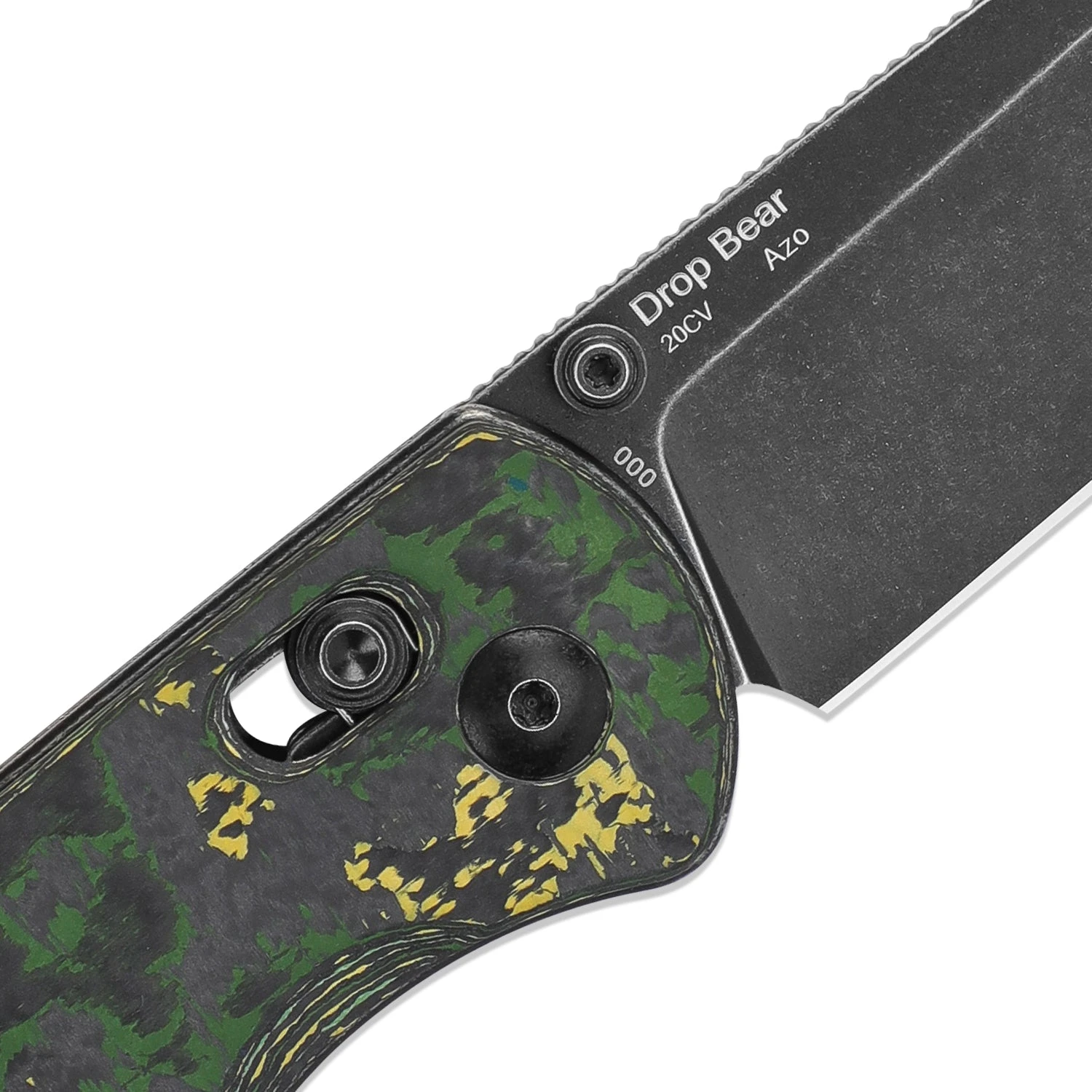 Kizer Azo Drop Bear 20CV Blade Clutch Lock Fatcarbon Ki3619A1 (2.97" Black Stonewash) 5 Kizer Azo Drop Bear 20CV Blade Clutch Lock Fatcarbon Ki3619A1 (2.97" Black Stonewash) - Image 4