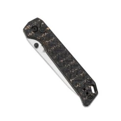 Kizer Begleiter2 20CV Blade Button Lock Knife Fatcarbon Handle Ki4458.2BA4 (3.39” Satin) -Kizer Sales Store KI4458.2BA4 5