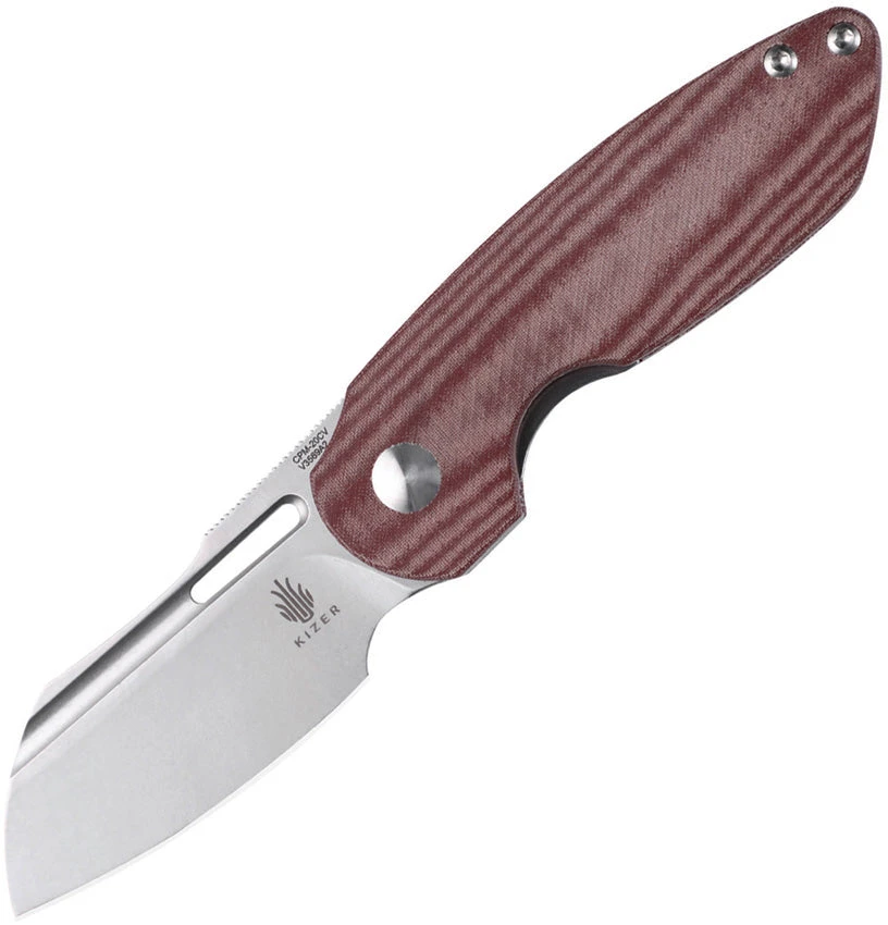 Kizer Cutlery October Linerlock Red Micarta 3 Kizer Cutlery October Linerlock Red Micarta