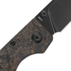 Kizer Original 20CV Blade Button Lock Knife Fatcarbon Handle Ki3605A2 (2.98” Black Stonewash) 13 Kizer Original 20CV Blade Button Lock Knife Fatcarbon Handle Ki3605A2 (2.98” Black Stonewash) -Kizer Sales Store Ki3605A2 4