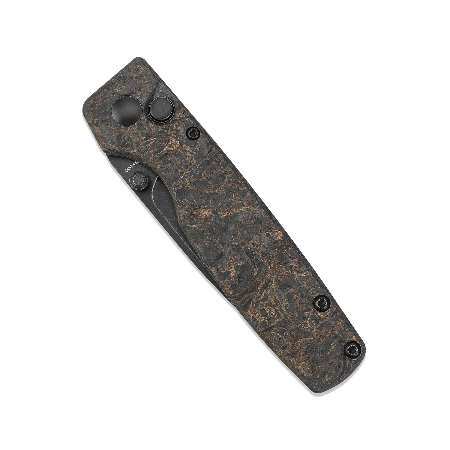 Kizer Original 20CV Blade Button Lock Knife Fatcarbon Handle Ki3605A2 (2.98” Black Stonewash) 7 Kizer Original 20CV Blade Button Lock Knife Fatcarbon Handle Ki3605A2 (2.98” Black Stonewash) - Image 5