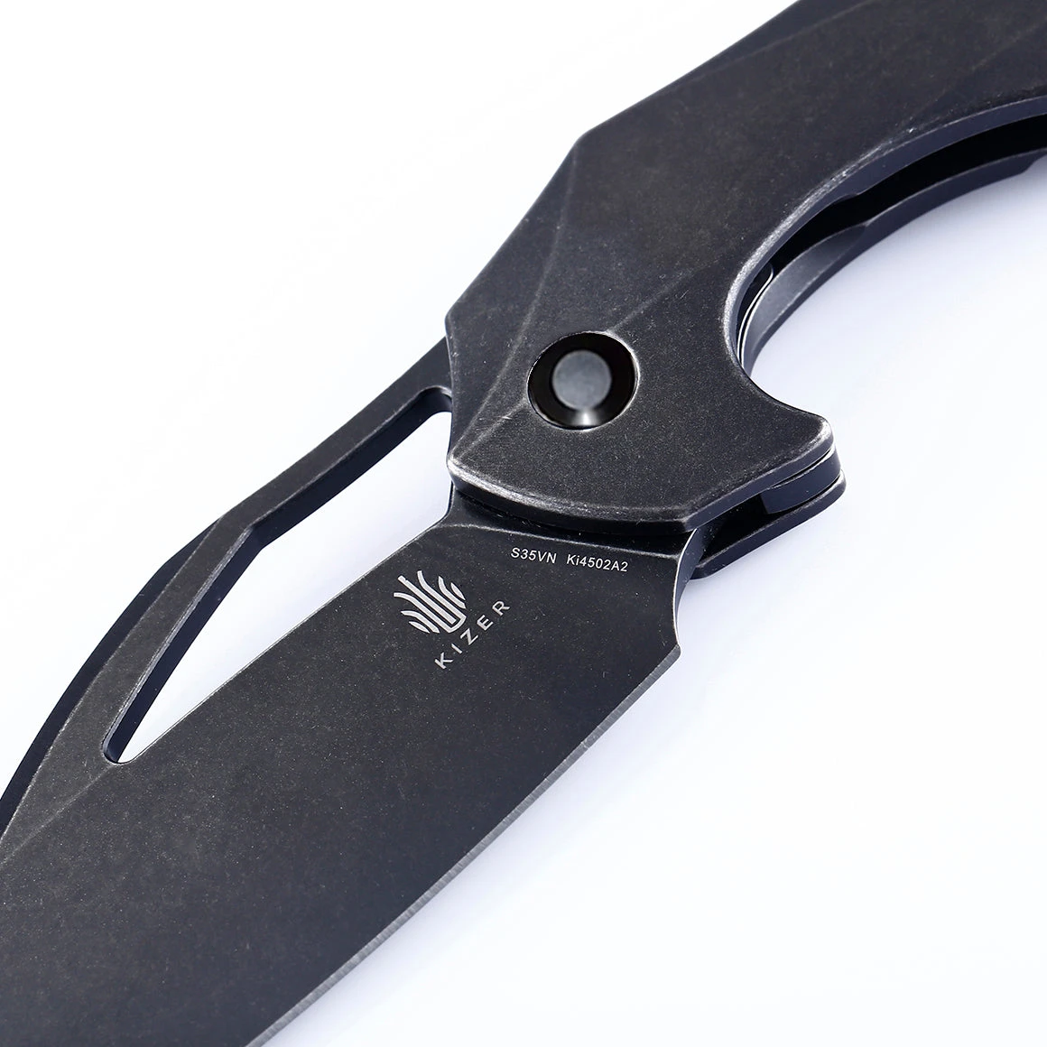 Kizer Megatherium Titanium BlackKi4502A2 (3.6" Black Stonewash) 6 Kizer Megatherium Titanium BlackKi4502A2 (3.6" Black Stonewash) - Image 4