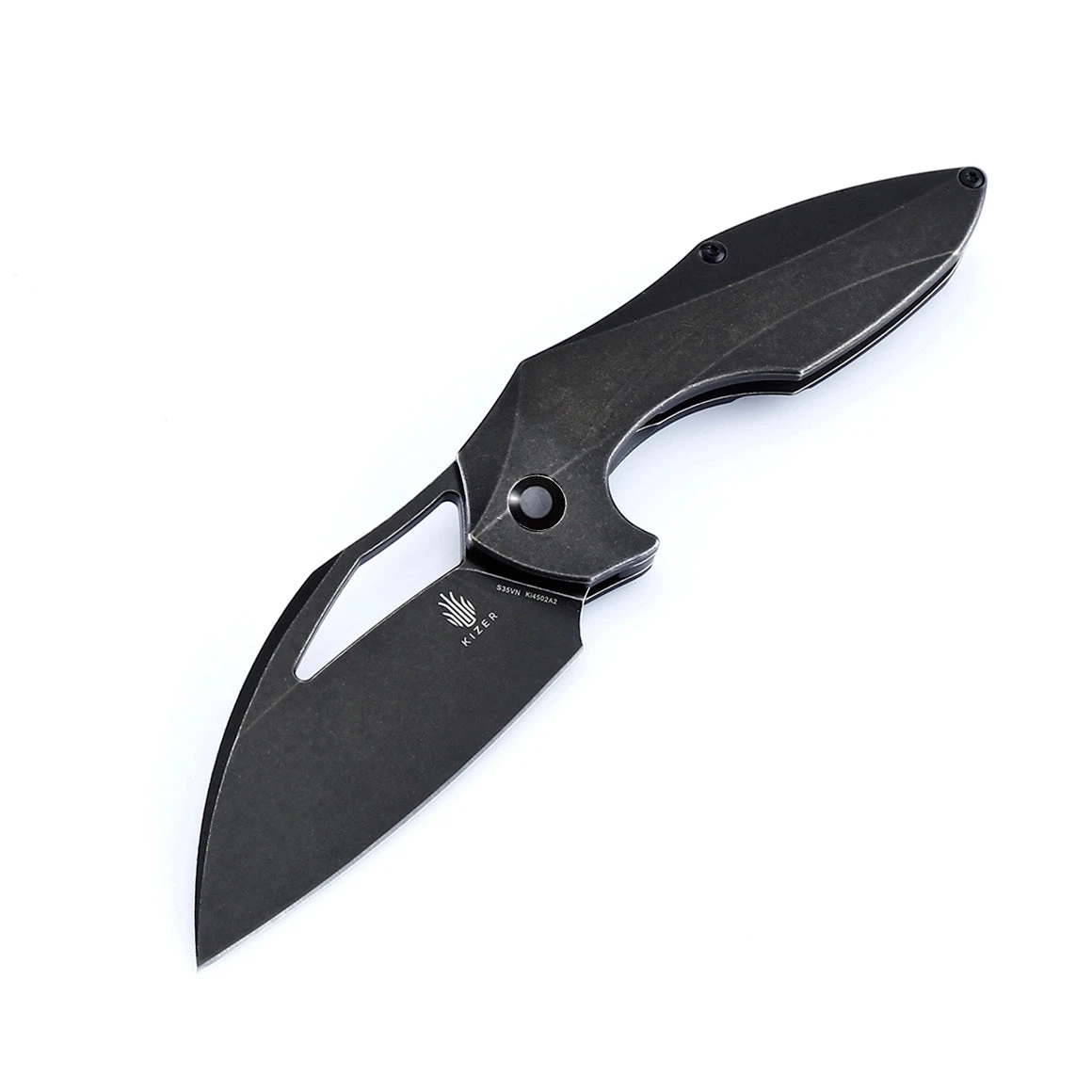 Kizer Megatherium Titanium BlackKi4502A2 (3.6" Black Stonewash) 3 Kizer Megatherium Titanium BlackKi4502A2 (3.6" Black Stonewash)