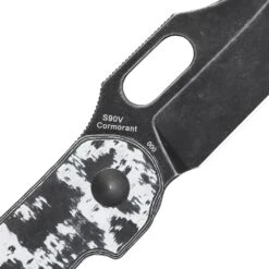 Kizer Cormorant S90V Blade Button Lock Knife Fatcarbon Handle Ki4562A7 (3.17”Black Stonewash) -Kizer Sales Store Ki4562A7 4