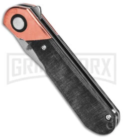 Kizer Vanguard Comet Copper/Black Micarta Folding Knife - Satin Plain 8 Kizer Vanguard Comet Copper/Black Micarta Folding Knife - Satin Plain -Kizer Sales Store Kizer Coment Vanguard LLK Copper Micarta 2in Satin BHQ 156410 td spine large