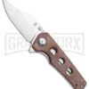 Kizer Vanguard Junges Liner Lock Knife Brown Micarta - Satin Plain -Kizer Sales Store Kizer Junges Liner Lock Knife OD Green G 10 3.06 Satin V3551N2 BHQ 107558 LS 2 large
