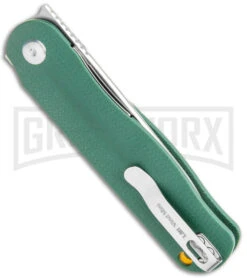 Kizer Lätt Vind Mini Liner Lock Knife Green G-10 - Satin Plain -Kizer Sales Store Kizer Latt Vind Mini LL Green G 10 Satin BHQ 121119 jr side large