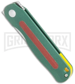 Kizer Lätt Vind Mini Liner Lock Knife Green G-10 - Satin Plain -Kizer Sales Store Kizer Latt Vind Mini LL Green G 10 Satin BHQ 121119 jr spine large