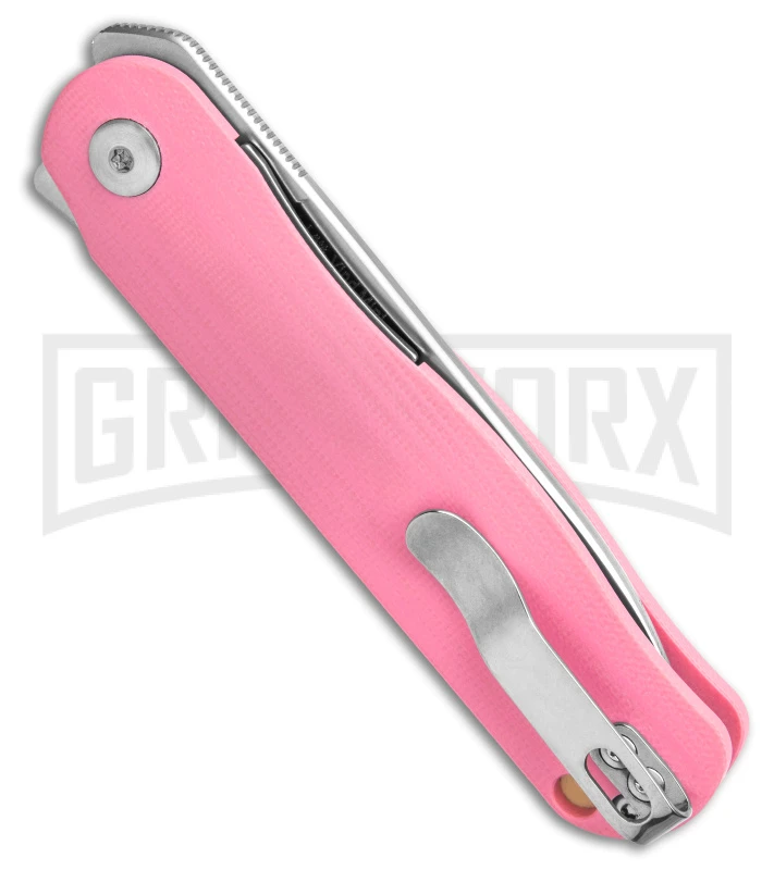 Kizer Lätt Vind Mini Liner Lock Knife Pink G-10 - Satin Plain 5 Kizer Lätt Vind Mini Liner Lock Knife Pink G-10 - Satin Plain - Image 3