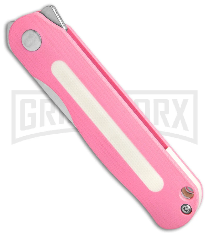 Kizer Lätt Vind Mini Liner Lock Knife Pink G-10 - Satin Plain 4 Kizer Lätt Vind Mini Liner Lock Knife Pink G-10 - Satin Plain - Image 2