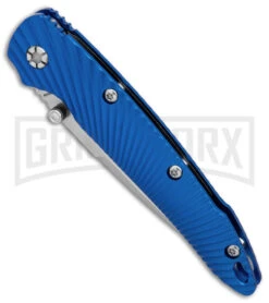 Kizer Sliver Sunburst Liner Lock Knife Blue Aluminum - Stonewash Plain -Kizer Sales Store Kizer Sliver Sunburst Blue T6 SW BHQ 84443 er spine large