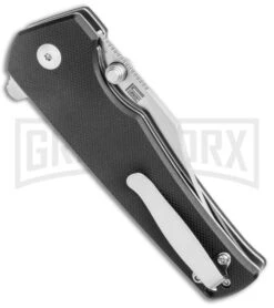 Kizer Vanguard Junges Liner Lock Knife Black G-10 - Satin Plain -Kizer Sales Store Kizer Vanguard Elstner Junges LL Black G 10 Satin BHQ 121161 jr side large