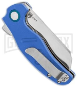 Kizer Vanguard Mini Sheepdog Liner Lock Knife Blue G-10 - Satin Plain -Kizer Sales Store Kizer Vanguard Mini Sheepdog C01C Blue G10 satin BHQ 85521 er side large
