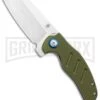 Kizer Vanguard Mini Sheepdog Liner Lock Knife OD Green G-10 - Satin Plain -Kizer Sales Store Kizer Vanguard Mini Sheepdog C01C LL OD Green G 10 Satin V3488A2 BHQ 80400 jr 1 large