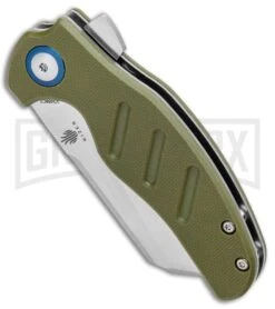 Kizer Vanguard Mini Sheepdog Liner Lock Knife OD Green G-10 - Satin Plain -Kizer Sales Store Kizer Vanguard Mini Sheepdog C01C LL OD Green G 10 Satin V3488A2 BHQ 80400 jr spine 1 large