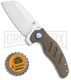 Kizer Vanguard Mini Sheepdog Knife Green Micarta - Satin Plain -Kizer Sales Store Kizer Vanguard Mini Sheepdog Knife Green Micarta 2.6 Satin BD1N V3488E8 BHQ 118610 LS Bottlecap large